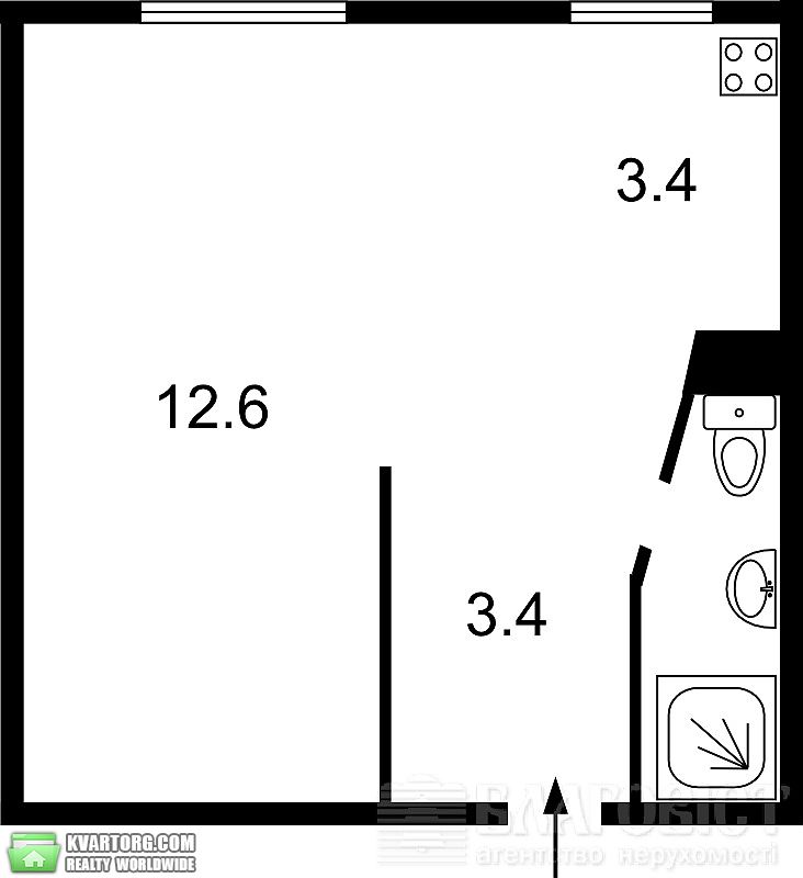 Sell 1-room apartment. Киев, Рыбальская — photo 2