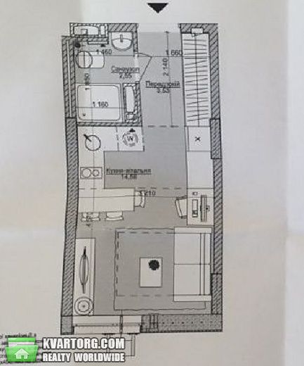 Sell 1-room apartment. Киев, Регенераторная — photo 2