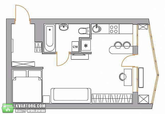 Sell 1-room apartment. Киев,  Шепелева — photo 10