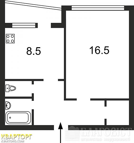 Sell 1-room apartment. Киев, ул. Маршала Тимошенко — photo 6