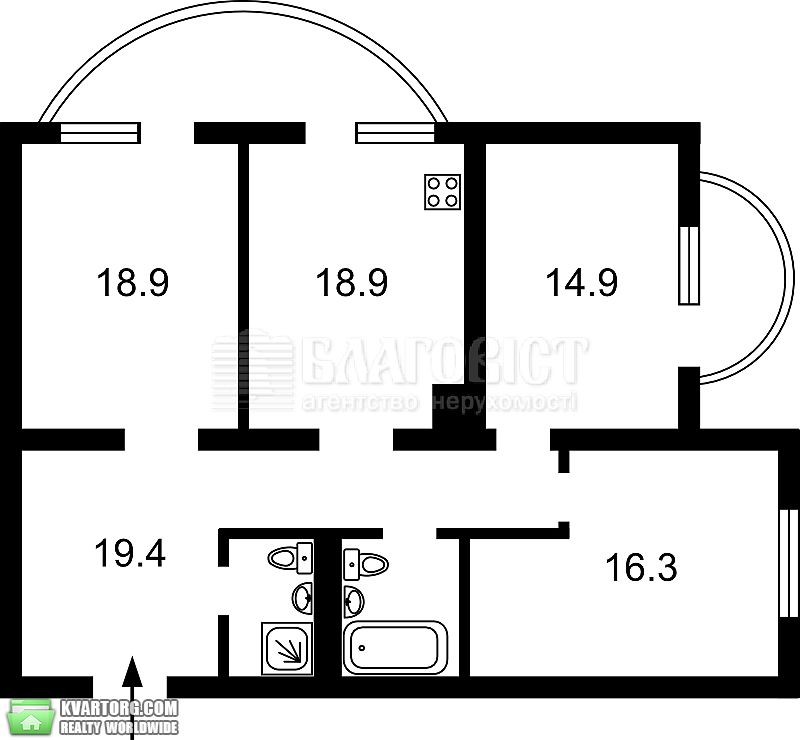 Sell 3-room apartment. Киев,  Героев Сталинграда пр — photo 2