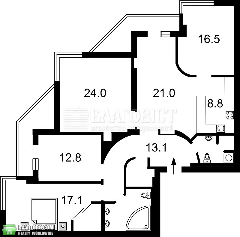 Sell 4-room apartment. Киев,  Щорса — photo 2