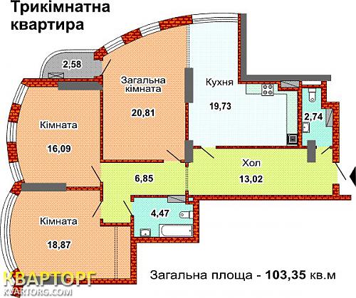 Sell 3-room apartment. Киев,  Воссоединения пр — photo 5