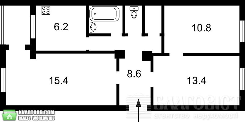 Sell 3-room apartment. Киев, Толстого — photo 2