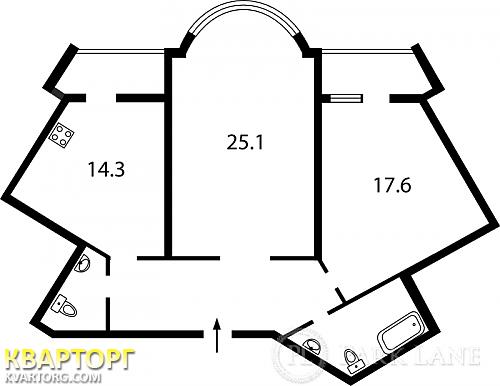 Sell 2-room apartment. Киев,  Княжий Затон — photo 2