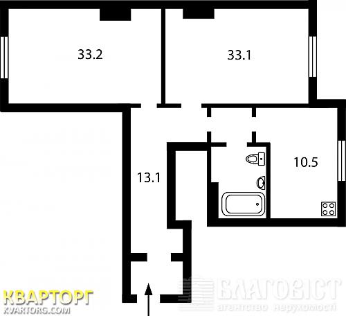 Sell 2-room apartment. Киев,  Краснова — photo 1