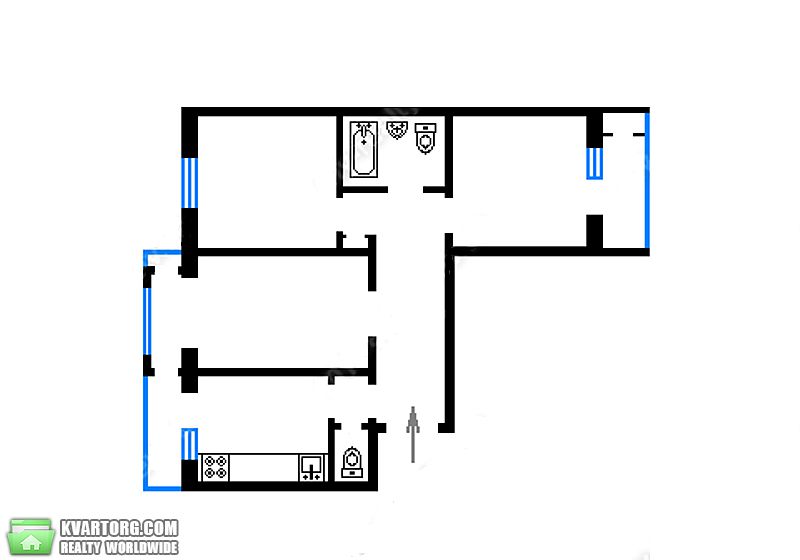 Sell 3-room apartment. Киев,  Симиренко — photo 3