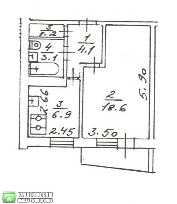 Sell 1-room apartment. Киев,  Симиренко — photo 6