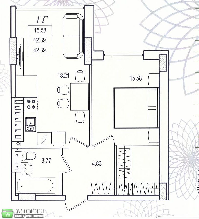 Sell 1-room apartment. Одесса, Марсельская — photo 2