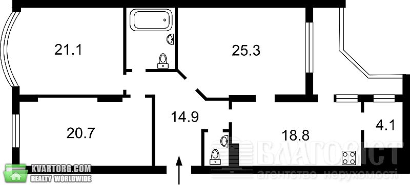 Sell 3-room apartment. Киев,  Гришко — photo 4