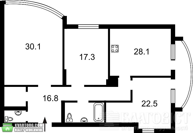 Sell 3-room apartment. Киев,  Кольцова бул — photo 6