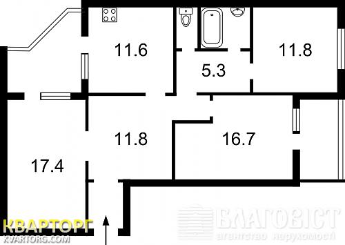 Sell 3-room apartment. Киев,  Цветаевой — photo 2