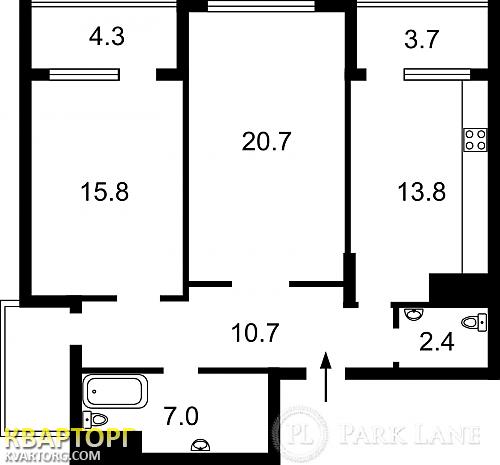 Sell 2-room apartment. Киев,  Драгомирова — photo 2