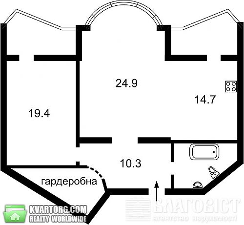 продам 2-комнатную квартиру. Киев,   Срибнокильская - фото 2