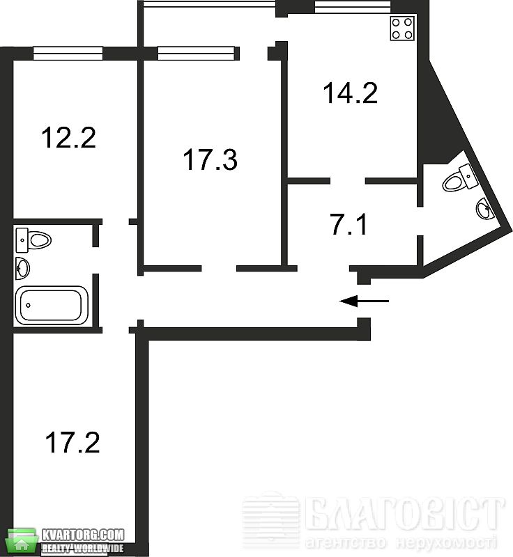 Sell 3-room apartment. Киев,  Леваневского — photo 2