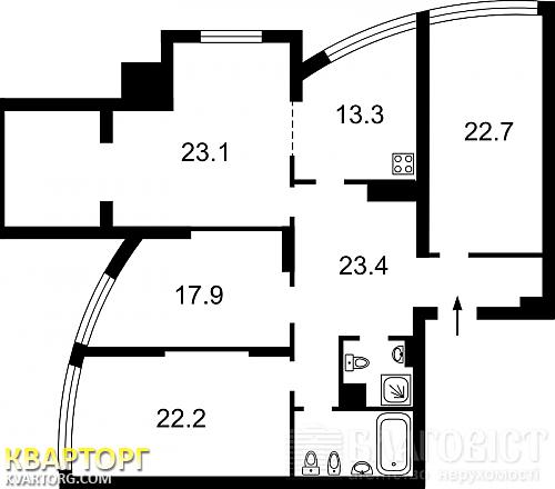Sell 4-room apartment. Киев,  Дмитрівська, — photo 2