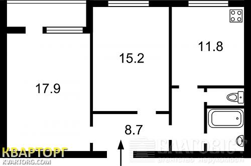 Sell 2-room apartment. Киев,  Ломоносова — photo 2