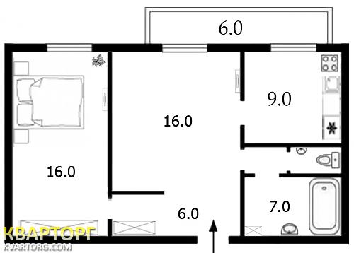 Rent out 2-room apartment. Киев, Красноармейская — photo 8