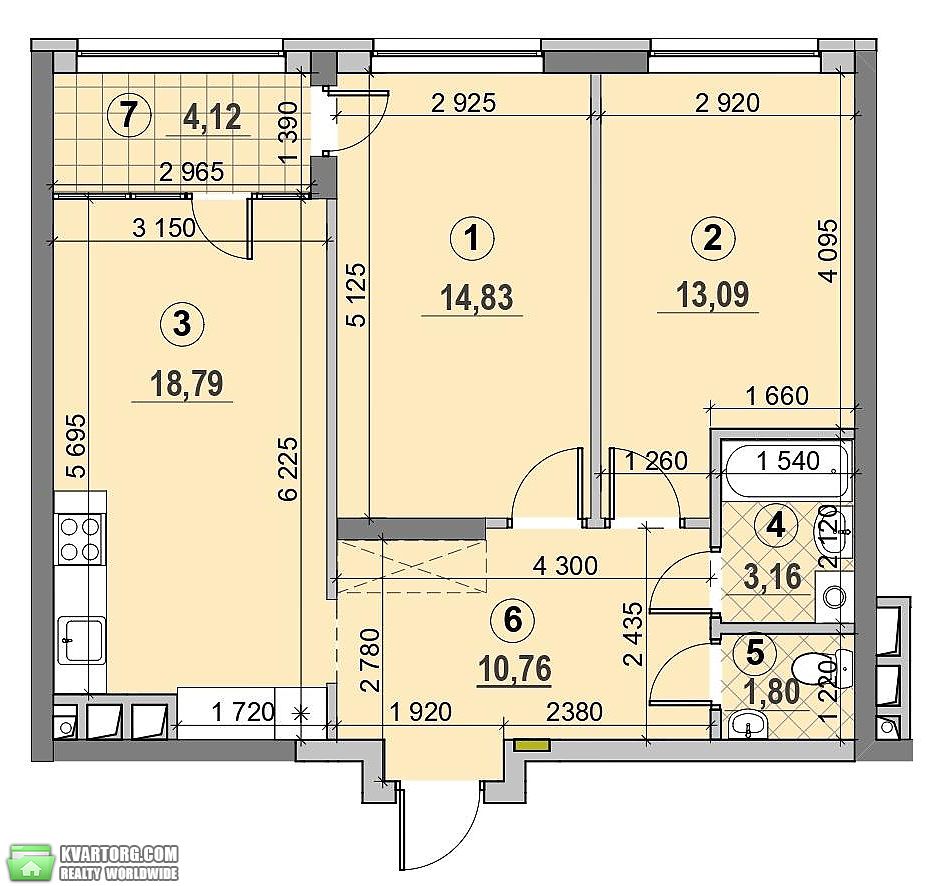 Sell 2-room apartment. Киев, Сверстюка — photo 6