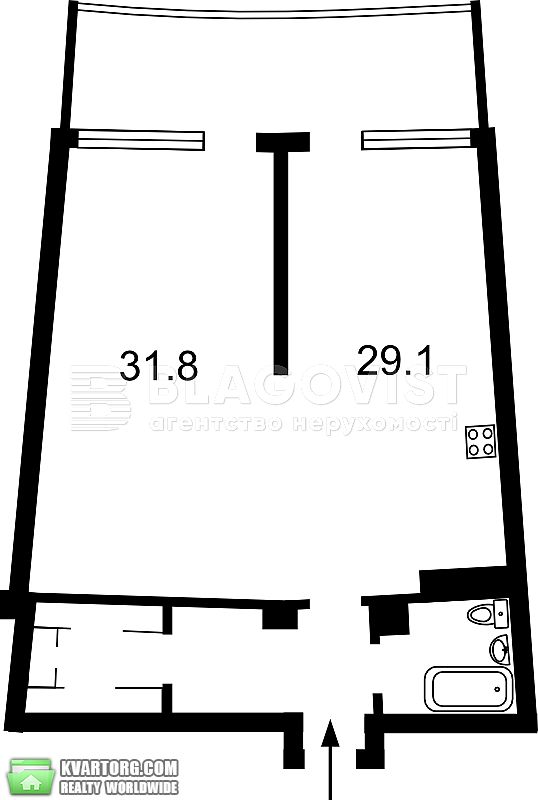 Sell 1-room apartment. Киев, Ломоносова — photo 9