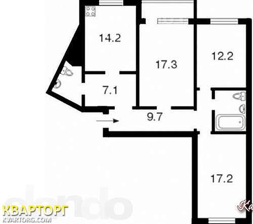 Sell 3-room apartment. Киев,  Лисковская — photo 2