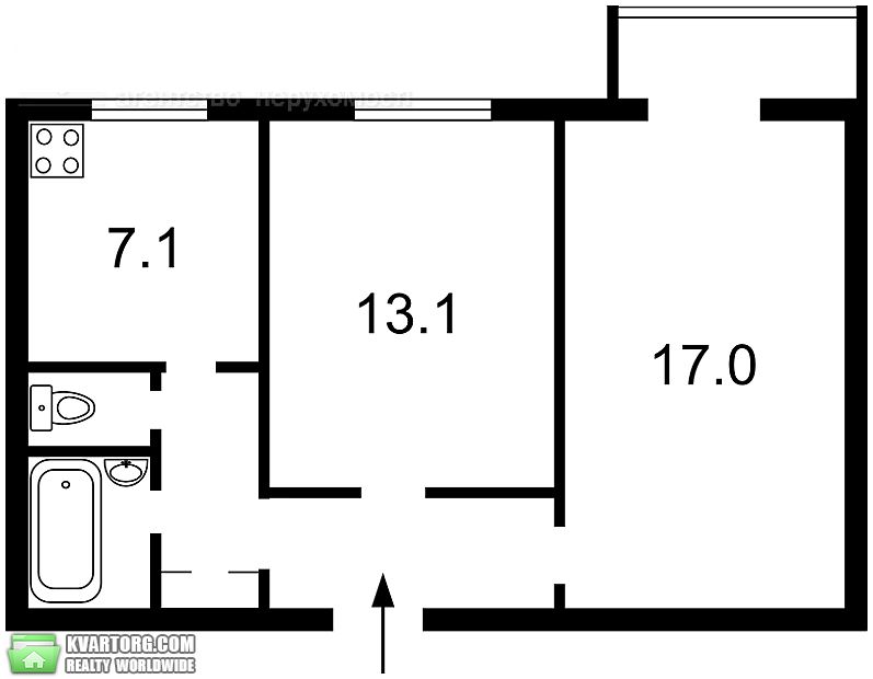Sell 2-room apartment. Киев,  Воздухофлотский пр — photo 1