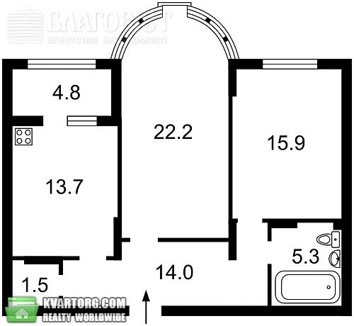 Sell 2-room apartment. Киев, Черновола — photo 3