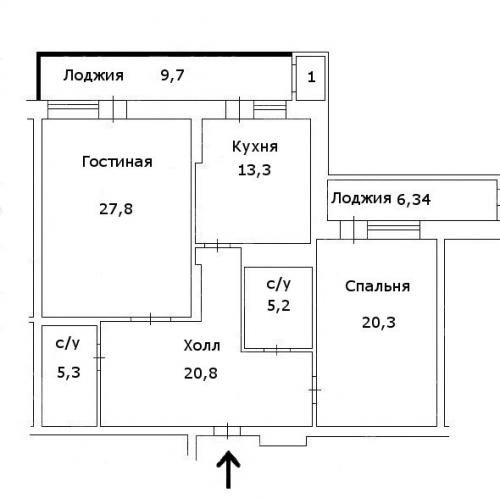 Sell 2-room apartment. Киев,  Срибнокильская — photo 2
