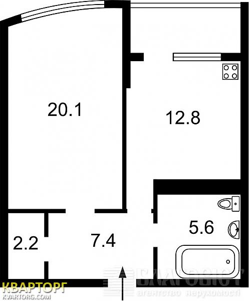 Sell 1-room apartment. Киев, Краснозвездный пр — photo 2