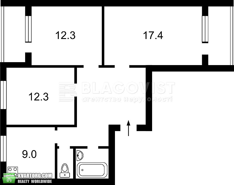 Sell 3-room apartment. Киев,  Лятошинского — photo 2