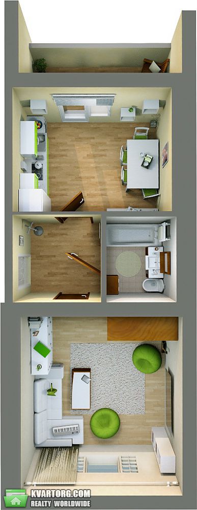 Sell 1-room apartment. Киев, Б. Хмельницкого — photo 2