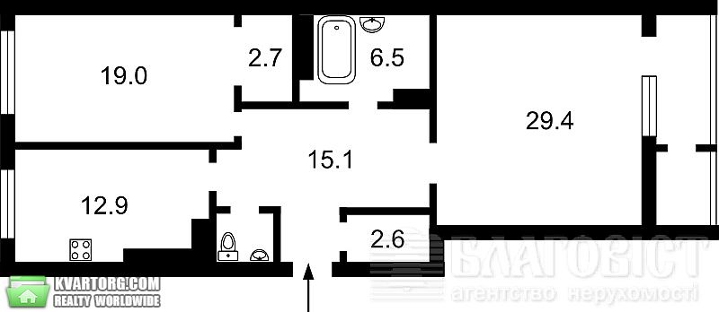 Sell 2-room apartment. Киев,  Григоренко пр — photo 2