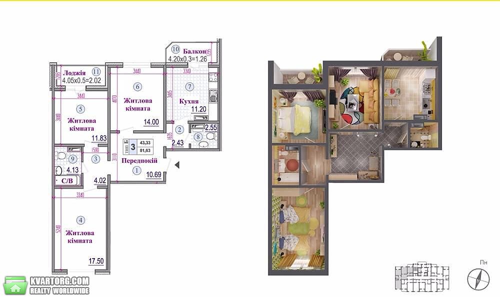 Sell 3-room apartment. Киев,  Ломоносова — photo 9
