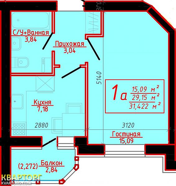 продам 1-комнатную квартиру. Буча,  Богдана Хмельницкого - фото 3