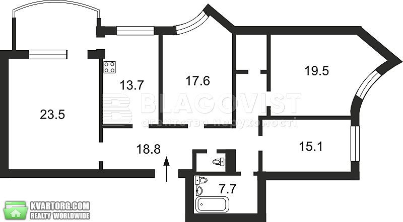 Rent out 4-room apartment. Киев,  Героев Сталинграда пр — photo 2