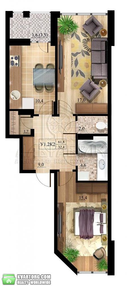 Sell 2-room apartment. Киев, Регенераторная — photo 1