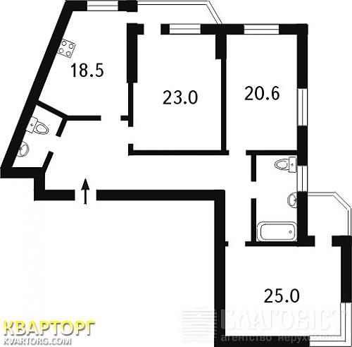 Sell 3-room apartment. Киев,  Срибнокильская — photo 2