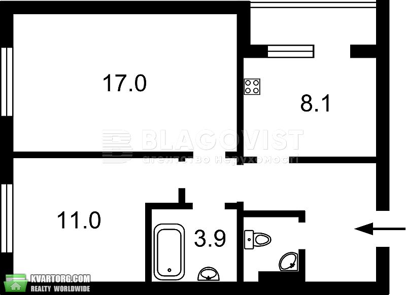 Sell 2-room apartment. Киев, Русовой — photo 6