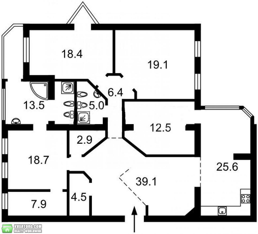 Rent out 4-room apartment. Киев,  Боткина — photo 2