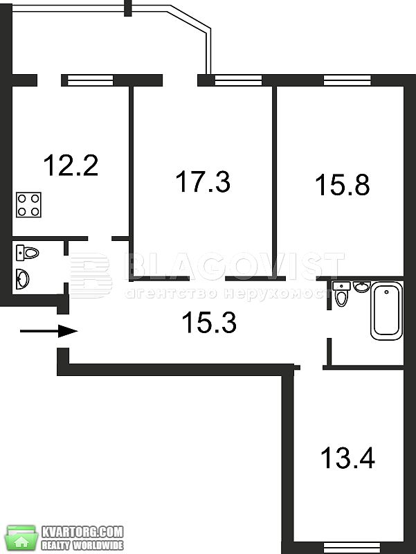 Sell 3-room apartment. Киев,  Теремковская — photo 2