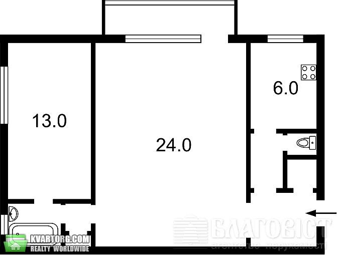 Sell 2-room apartment. Киев, Госпитальный пер — photo 2