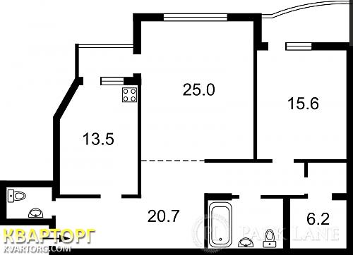 Sell 3-room apartment. Киев, Бажана — photo 3