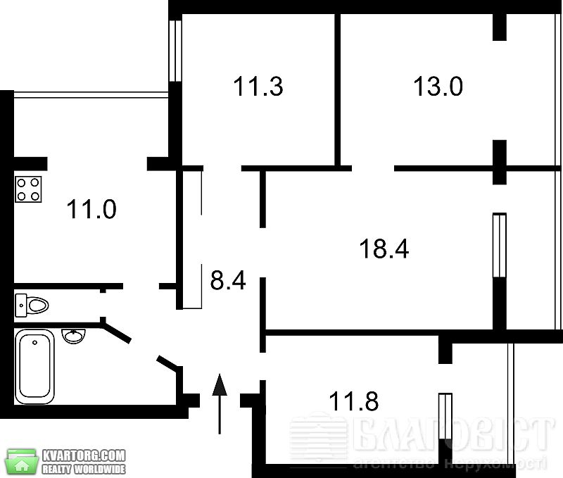 Sell 4-room apartment. Киев,  Руденко — photo 2