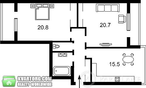 Sell 2-room apartment. Киев, Уборевича Командарма — photo 2