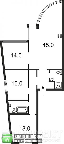 Sell 3-room apartment. Киев,  Окипной — photo 2