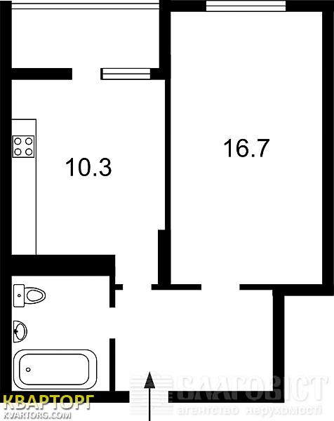 Sell 1-room apartment. Киев, Воскресенская — photo 5