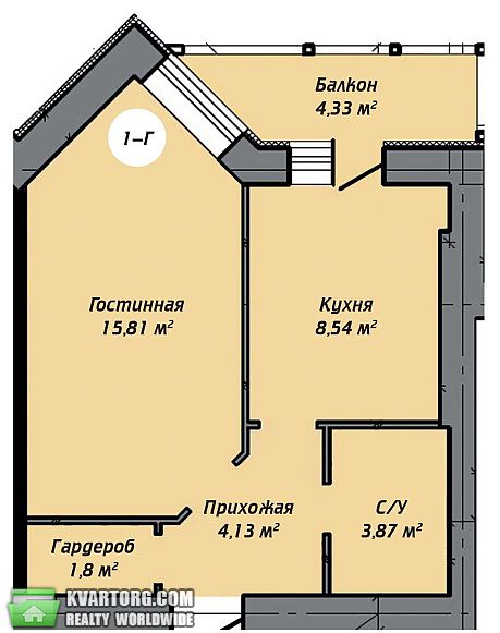 Sell 1-room apartment. Киев, Ново-оскольская — photo 2
