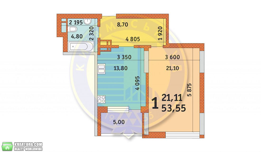 Sell 1-room apartment. Киев,  Лейпцигская — photo 1