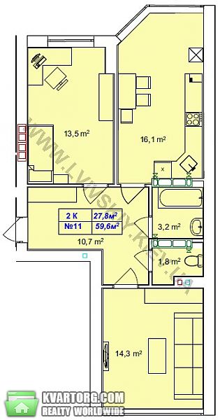 Sell 2-room apartment. Киев,  Большая Окружная — photo 1