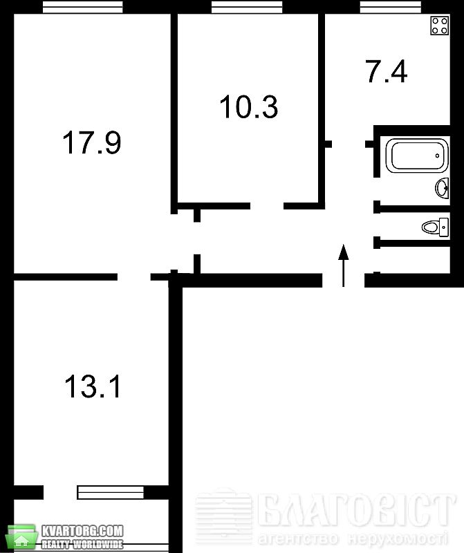 Sell 3-room apartment. Киев,  Приречная — photo 3